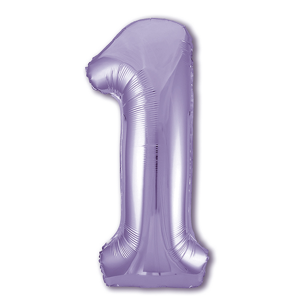 Фигура Цифра 1 Лаванда 40"/102 см Фигура Цифра 1 Лаванда 40"/102 см