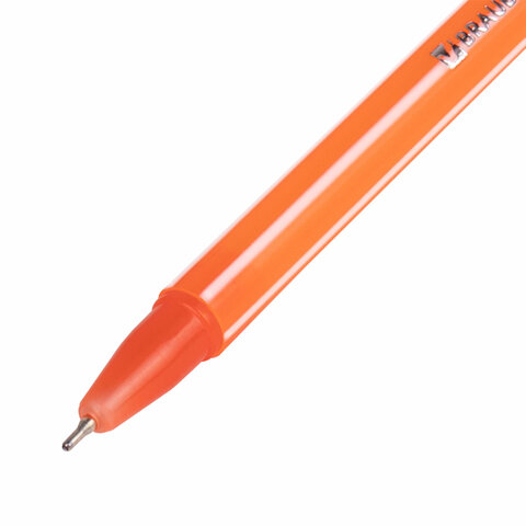 Ручка шариковая масляная BRAUBERG STRIPES, СИНЯЯ, корпус ассорти, узел 0,7 мм,