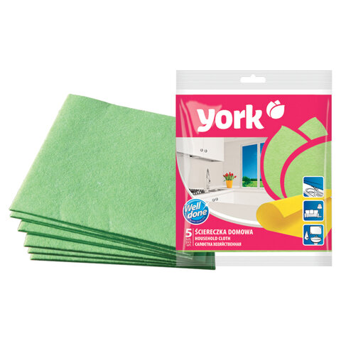 Салфетки ВИСКОЗНЫЕ универсальные, 35х35 см, КОМПЛЕКТ 5 шт., 85 г/м2, YORK, 20020 Салфетки ВИСКОЗНЫЕ универсальные, 35х35 см, КОМПЛЕКТ 5 шт., 85 г/м2, YORK, 20020