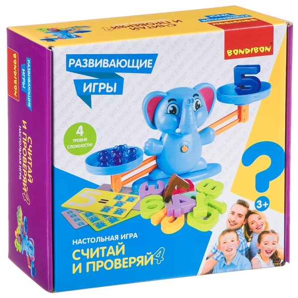 Обучающие игры Bondibon Настольная игра «СЧИТАЙ И ПРОВЕРЯЙ 4» Обучающие игры Bondibon Настольная игра «СЧИТАЙ И ПРОВЕРЯЙ 4»