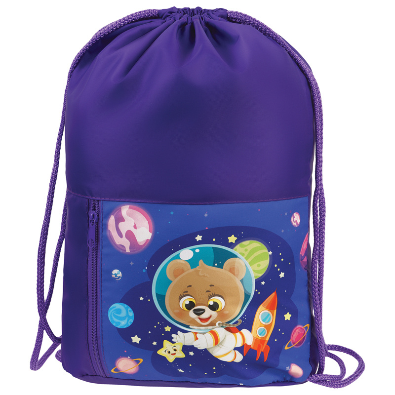 Мешок для обуви 1 отделение Мульти-Пульти "Spaceman", 340*420мм, Мешок для обуви 1 отделение Мульти-Пульти "Spaceman", 340*420мм,
