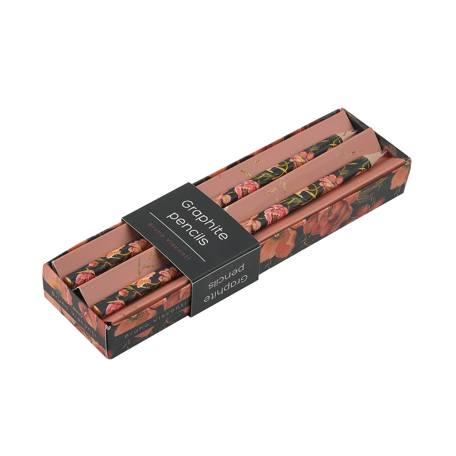 НАБОР ИЗ 2-Х КАРАНДАШЕЙ ЧЕРНОГРАФИТОВЫЙ "Flora. Pink Blossom" HB НАБОР ИЗ 2-Х КАРАНДАШЕЙ ЧЕРНОГРАФИТОВЫЙ "Flora. Pink Blossom" HB