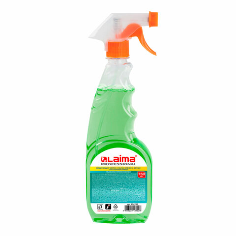 Средство для мытья стекол и зеркал с нашатырным спиртом 750 мл, ЛАЙМА Средство для мытья стекол и зеркал с нашатырным спиртом 750 мл, ЛАЙМА