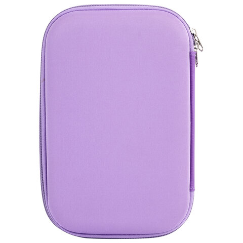 Пенал ЮНЛАНДИЯ большой, 1 отделение, 1 откидная планка, карман, полиэстер/EVA,