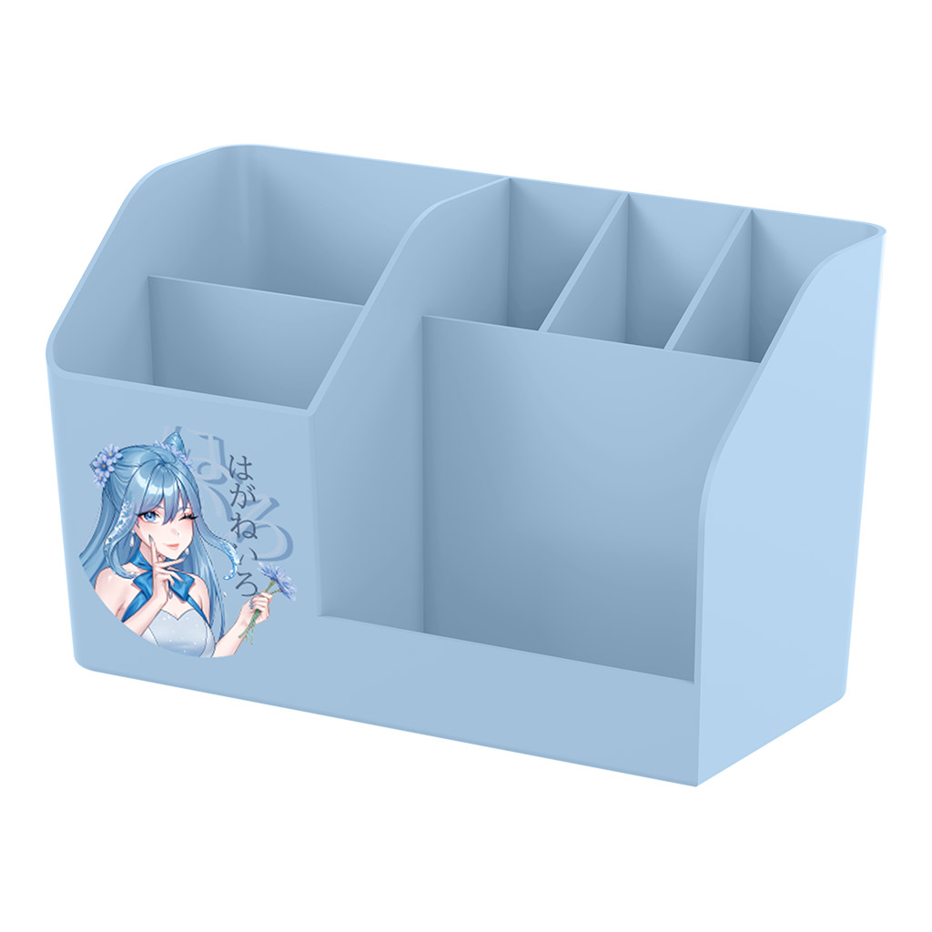 Подставка настольная пластиковая ErichKrause Submarine, Manga, голубой Подставка настольная пластиковая ErichKrause Submarine, Manga, голубой