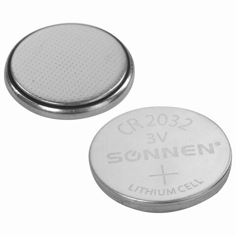 Батарейка литиевая SONNEN Lithium CR2032 "таблетка, дисковая, Батарейка литиевая SONNEN Lithium CR2032 "таблетка, дисковая,