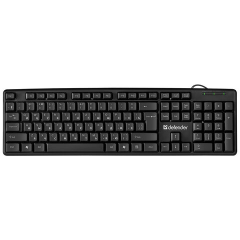 Клавиатура проводная DEFENDER Element HB-520, USB, 104 клавиши + 3 Клавиатура проводная DEFENDER Element HB-520, USB, 104 клавиши + 3