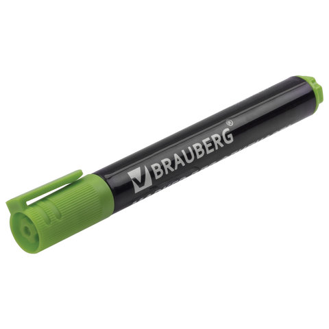 Маркер для флипчарта BRAUBERG, НЕПРОПИТЫВАЮЩИЙ, ЗЕЛЕНЫЙ, круглый наконечник, 2,5 Маркер для флипчарта BRAUBERG, НЕПРОПИТЫВАЮЩИЙ, ЗЕЛЕНЫЙ, круглый наконечник, 2,5
