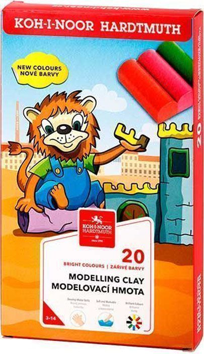 Пластилин Koh-I-Noor LION 20 цв. 460 г ассорти Пластилин Koh-I-Noor LION 20 цв. 460 г ассорти