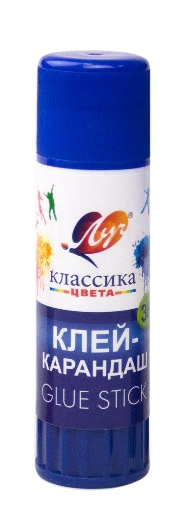 Клей-карандаш Луч КЛАССИКА 36 г универсальный Клей-карандаш Луч КЛАССИКА 36 г универсальный
