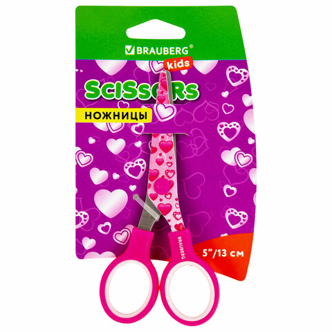 Ножницы BRAUBERG "Kid Series", 130 мм, с цветной печатью Ножницы BRAUBERG "Kid Series", 130 мм, с цветной печатью