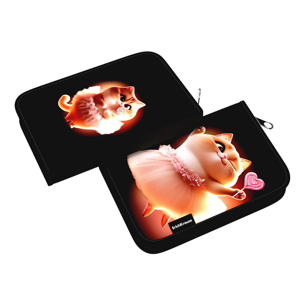 Пенал-книжка без наполнения ErichKrause 135x205x30мм Prima Cat Пенал-книжка без наполнения ErichKrause 135x205x30мм Prima Cat