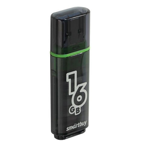 Флэш-диск 16 GB, SMARTBUY Glossy, USB 2.0, черный, SB16GBGS-K Флэш-диск 16 GB, SMARTBUY Glossy, USB 2.0, черный, SB16GBGS-K