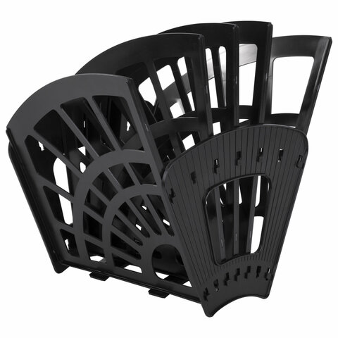 Лоток для бумаг веерный STAFF 5-ти секционный, 4 отделения, сетчатый, черный, Лоток для бумаг веерный STAFF 5-ти секционный, 4 отделения, сетчатый, черный,