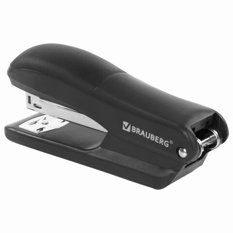 Степлер №24/6, 26/6 BRAUBERG "SX-39", до 25 листов, черный, 228590 Степлер №24/6, 26/6 BRAUBERG "SX-39", до 25 листов, черный, 228590