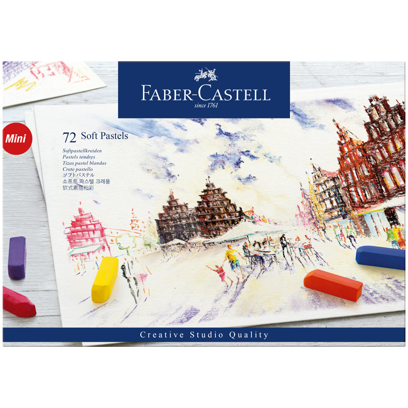 Пастель Faber-Castell "Soft pastels", 72 цв., мини, картон. упак. Пастель Faber-Castell "Soft pastels", 72 цв., мини, картон. упак.