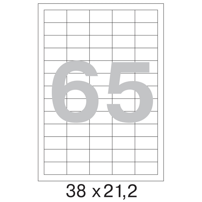 Этикетки самоклеящиеся Office Label 38х21,2 мм/65 шт. на листе А4 50 лис Этикетки самоклеящиеся Office Label 38х21,2 мм/65 шт. на листе А4 50 лис