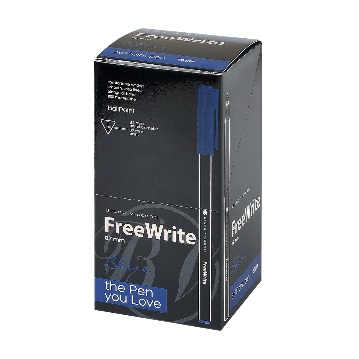 Ручка "FreeWrite Black" ШАРИКОВАЯ 0.7 мм, СИНЯЯ Ручка "FreeWrite Black" ШАРИКОВАЯ 0.7 мм, СИНЯЯ