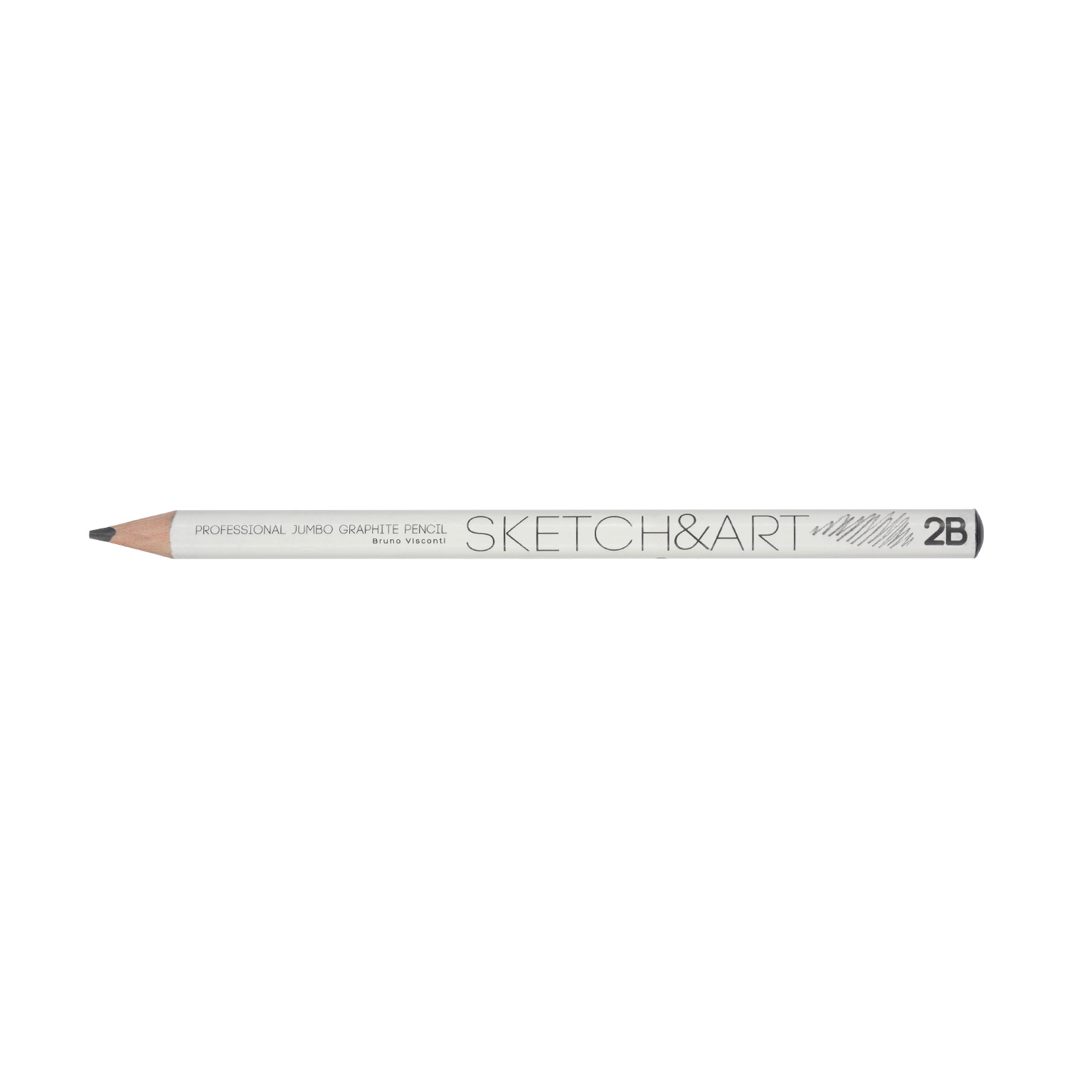 КАРАНДАШ ЧЕРНОГРАФИТОВЫЙ "Sketch&Art. Jumbo" 2В, 3,5 MM