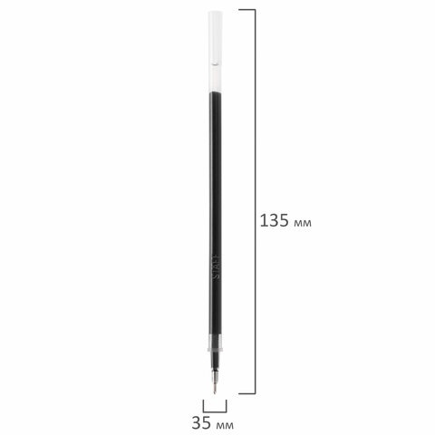 Стержни гелевые STAFF, 135 мм, НАБОР 10 шт. + 2 шт. в ПОДАРОК, ЧЕРНЫЕ, Стержни гелевые STAFF, 135 мм, НАБОР 10 шт. + 2 шт. в ПОДАРОК, ЧЕРНЫЕ,