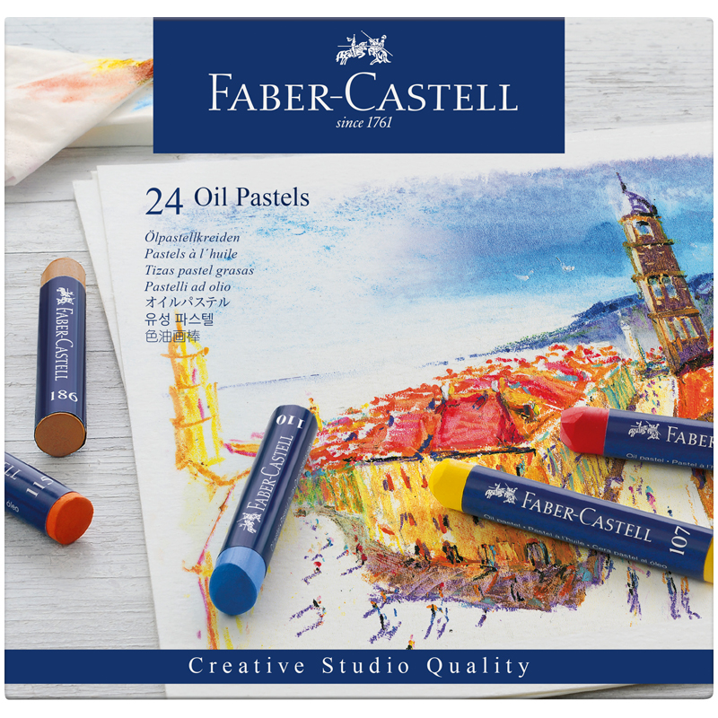 Пастель масляная Faber-Castell "Oil Pastels", 24 цвета, картон. упак. Пастель масляная Faber-Castell "Oil Pastels", 24 цвета, картон. упак.