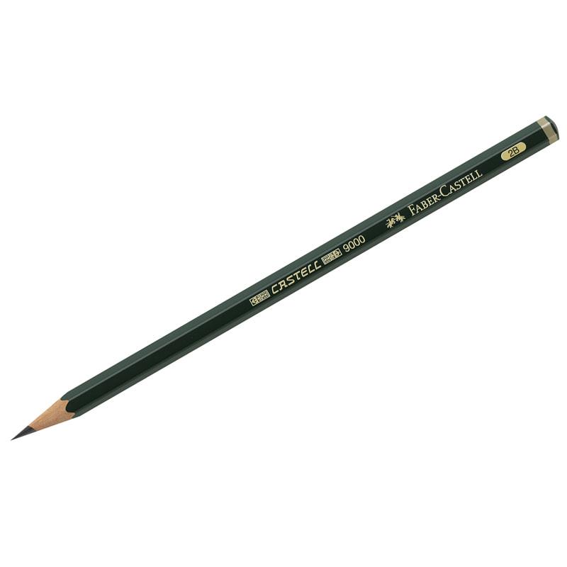 Карандаш ч/г Faber-Castell "Castell 9000" 2B, заточенный. 119002 Карандаш ч/г Faber-Castell "Castell 9000" 2B, заточенный. 119002