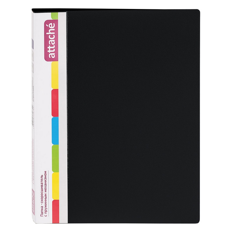 Папка скоросшиватель с пружинным механизмом ATTACHE F612/07 17мм черный штр. Папка скоросшиватель с пружинным механизмом ATTACHE F612/07 17мм черный штр.