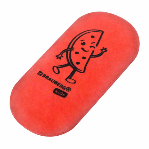 Ластик BRAUBERG KIDS "Fruits", 50х23х10 мм, пастельные цвета ассорти, Ластик BRAUBERG KIDS "Fruits", 50х23х10 мм, пастельные цвета ассорти,