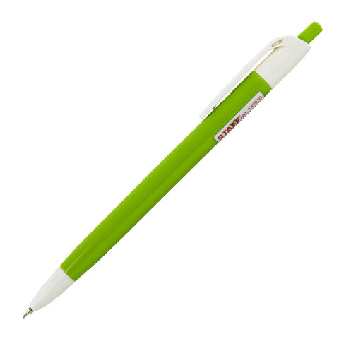 Ручка шариковая масляная автоматическая STAFF "EVERYDAY Color", СИНЯЯ,