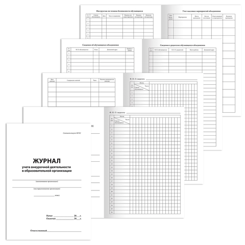 Книга BRAUBERG "Журнал учета внеурочной деятельности в образовательных Книга BRAUBERG "Журнал учета внеурочной деятельности в образовательных