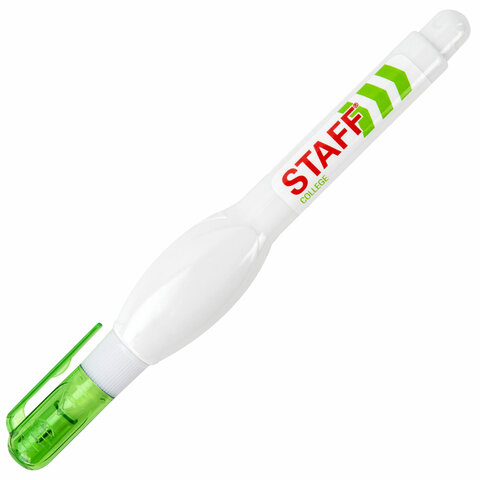 Ручка-корректор STAFF, 7 мл, металлический наконечник, 226816 Ручка-корректор STAFF, 7 мл, металлический наконечник, 226816