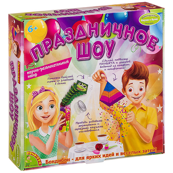 Французские опыты Науки с Буки Bondibon, Праздничное шоу, арт. WST/706 Французские опыты Науки с Буки Bondibon, Праздничное шоу, арт. WST/706