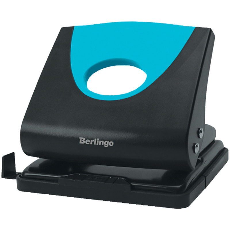 Дырокол Berlingo "Office Soft" 20л., пластиковый, синий, с линейкой Дырокол Berlingo "Office Soft" 20л., пластиковый, синий, с линейкой