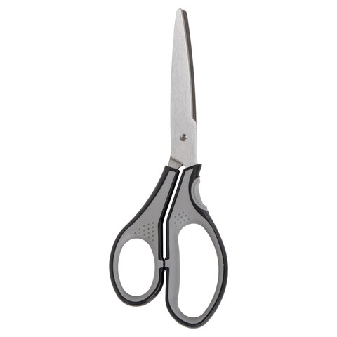 Ножницы BRAUBERG SUPER, 210 мм, серо-черные, 2-х сторонняя заточка, 237296 Ножницы BRAUBERG SUPER, 210 мм, серо-черные, 2-х сторонняя заточка, 237296