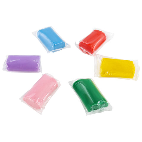 Пластилин на растительной основе (тесто для лепки) ПИФАГОР, 7 цветов, 420 г, Пластилин на растительной основе (тесто для лепки) ПИФАГОР, 7 цветов, 420 г,