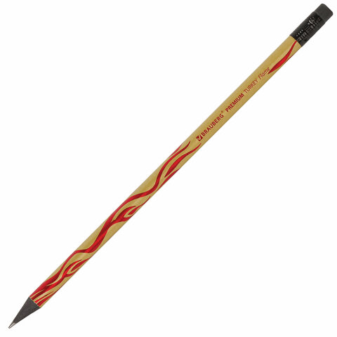 Карандаш чернографитный BRAUBERG "PREMIUM TURKEY", 1 шт.,