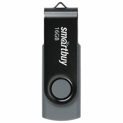 Флеш-диск 16 GB SMARTBUY Twist USB 2.0, черный, SB016GB2TWK Флеш-диск 16 GB SMARTBUY Twist USB 2.0, черный, SB016GB2TWK