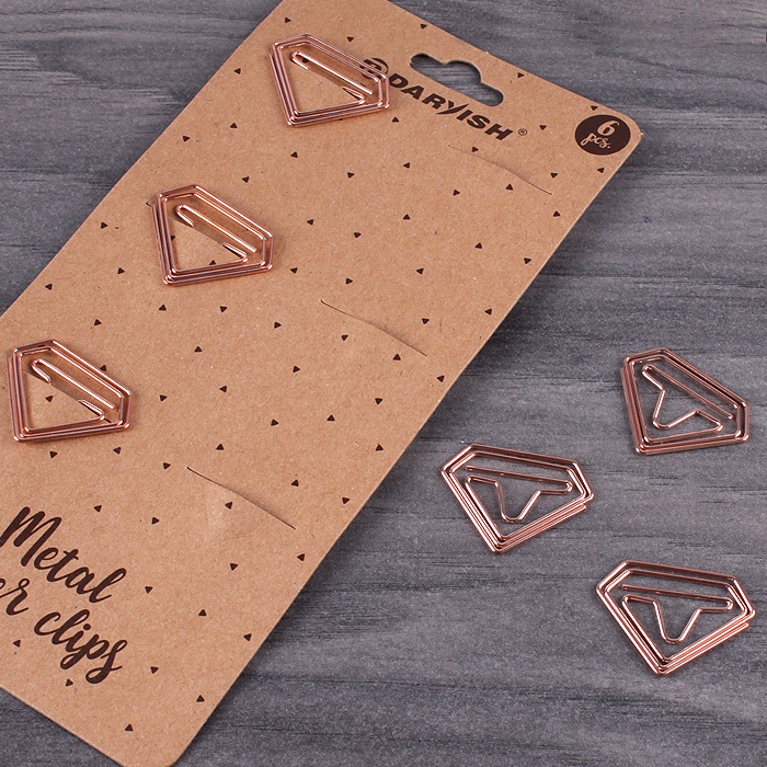 Скрепки металлические "Кристалл" "Darvish" 6шт/уп (набор) Скрепки металлические "Кристалл" "Darvish" 6шт/уп (набор)