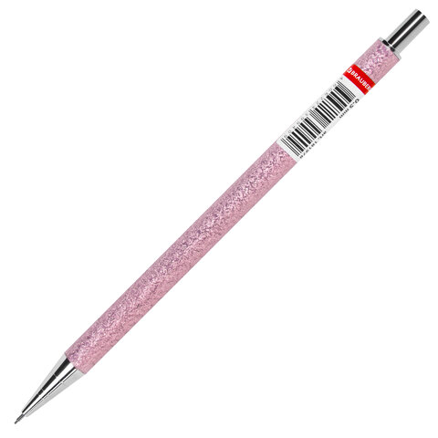 Карандаш механический 0,5 мм, HB, BRAUBERG ROSE PINK, металлический корпус, Карандаш механический 0,5 мм, HB, BRAUBERG ROSE PINK, металлический корпус,