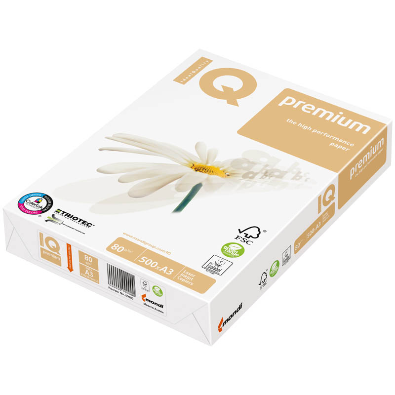 Бумага "IQ Premium" А3, 80г/м2, 500л., 172%: штр.: 9003974420332 Бумага "IQ Premium" А3, 80г/м2, 500л., 172%: штр.: 9003974420332