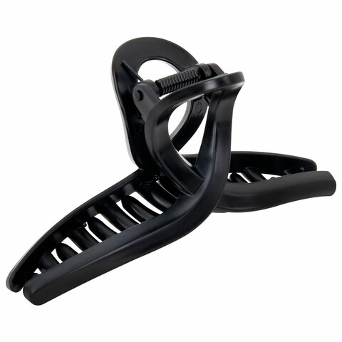 Крабы для волос НАБОР 3 шт., 8,5 см / 8,5 см / 11 см, soft-touch, чёрный, MONTE