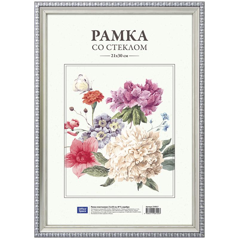 Рамка пластиковая 21*30см, № 9, серебро: 234017 штр.: 4680211081003 Рамка пластиковая 21*30см, № 9, серебро: 234017 штр.: 4680211081003