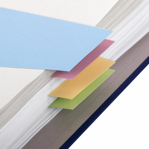 Разделители листов, картонные, комплект 100 штук, (4 цв. х 25 шт.) Разделители листов, картонные, комплект 100 штук, (4 цв. х 25 шт.)