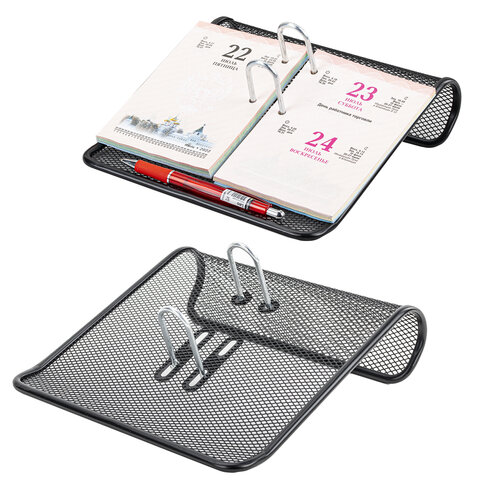 Подставка для календаря большая BRAUBERG "Germanium", металлическая, Подставка для календаря большая BRAUBERG "Germanium", металлическая,