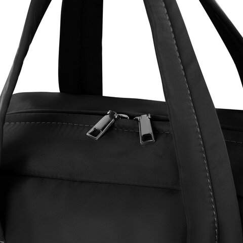 Сумка дорожная HEIKKI HANDY (ХЕЙКИ), карман на молнии, багажная лента, черная, Сумка дорожная HEIKKI HANDY (ХЕЙКИ), карман на молнии, багажная лента, черная,