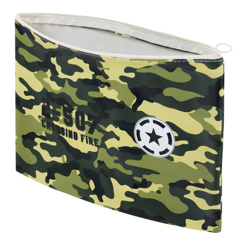 Папка для тетрадей ПИФАГОР А4, 1 отделение, ПВХ, на молнии, ассорти