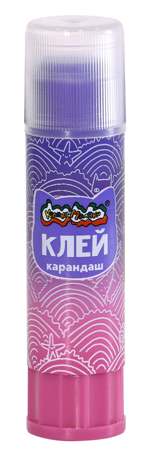 Клей-карандаш Каляка-Маляка ЦВЕТНОЙ 15 г для бумаги, картона PVP прозрачный