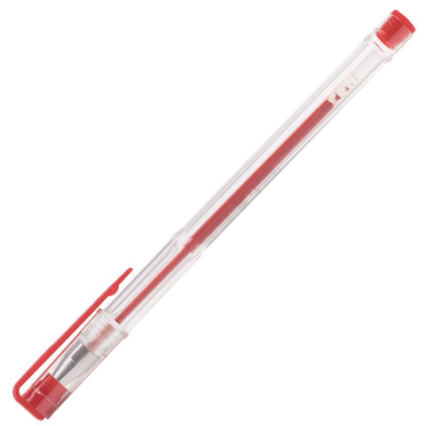 Ручки гелевые ПИФАГОР, НАБОР 10 шт. АССОРТИ, корпус прозрачный, узел 0,5 мм,