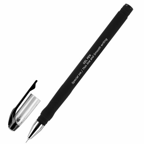 Ручка гелевая BRAUBERG SPECIAL, ЧЕРНАЯ, игольчатый узел 0,38 мм, тонкая линия Ручка гелевая BRAUBERG SPECIAL, ЧЕРНАЯ, игольчатый узел 0,38 мм, тонкая линия