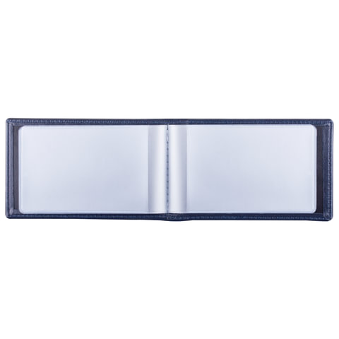 Визитница однорядная BRAUBERG "Imperial", на 20 визиток, под гладкую